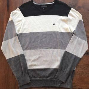 Volcom corpo class collection striped sweater